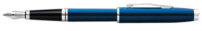 Coventry Blue Lacquer Fine Nib Fountain Pen.