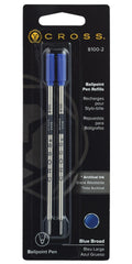 Cross Ballpoint Pen Refill - Blue - Broad - Dual Pack