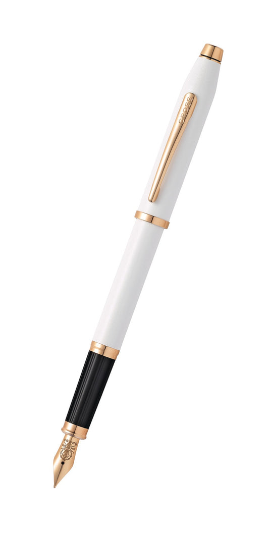 Century II Pearlescent White Lacquer Fountain Pen