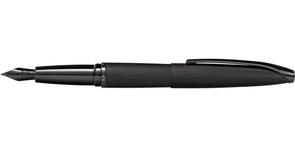 ATX® Brushed Black Stainless Steel Medium Nib Fountain Pen.