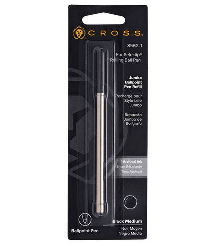 Selectip Jumbo Ballpoint Pen Refill - Black - Medium - Single Pack