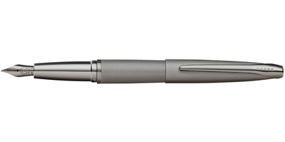 ATX® Sandblasted Titanium Gray Stainless Steel Medium Nib Fountain Pen.