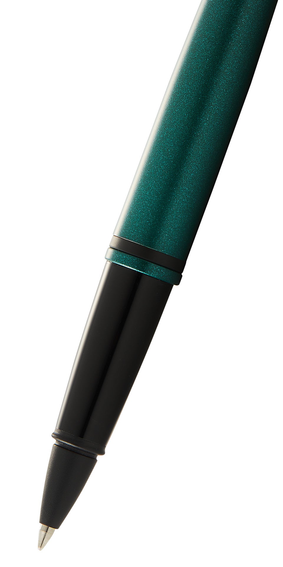 Calais™ Matte Green and Black Lacquer Rollerball Pen.