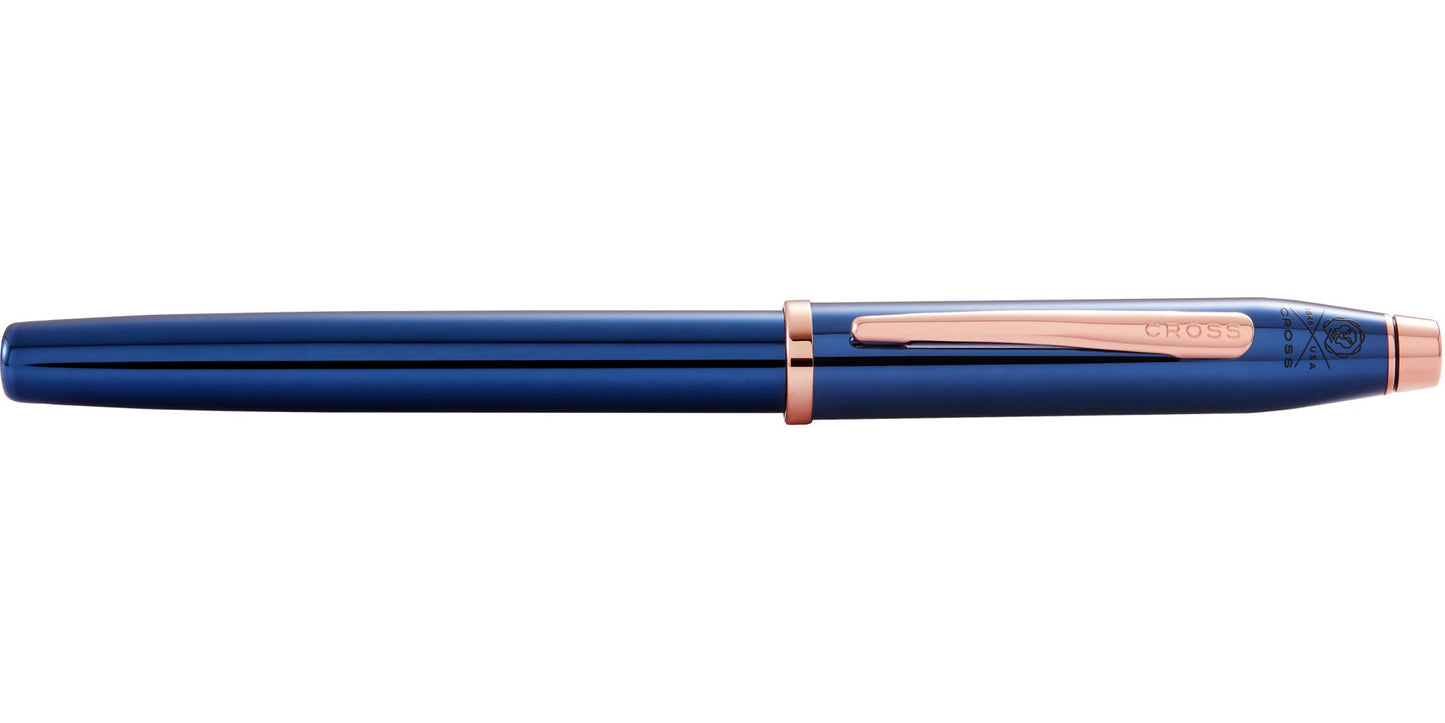 Century® II Translucent Cobalt Blue Lacquer Fine Nib Fountain Pen.