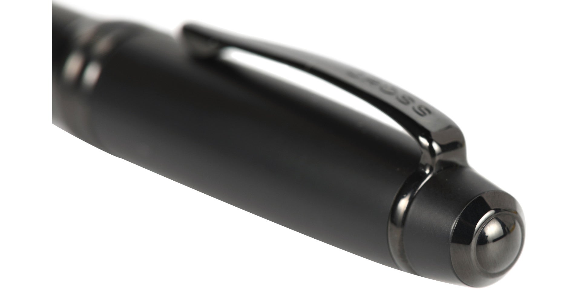 Bailey™ Matte Black Lacquer Rollerball Pen.