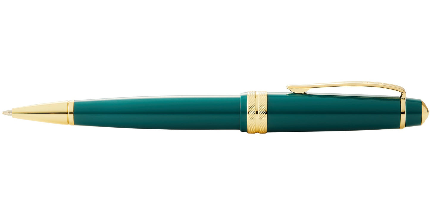 Bailey Light™ Polished Green Resin and Gold Tone Ballpoint Pen.
