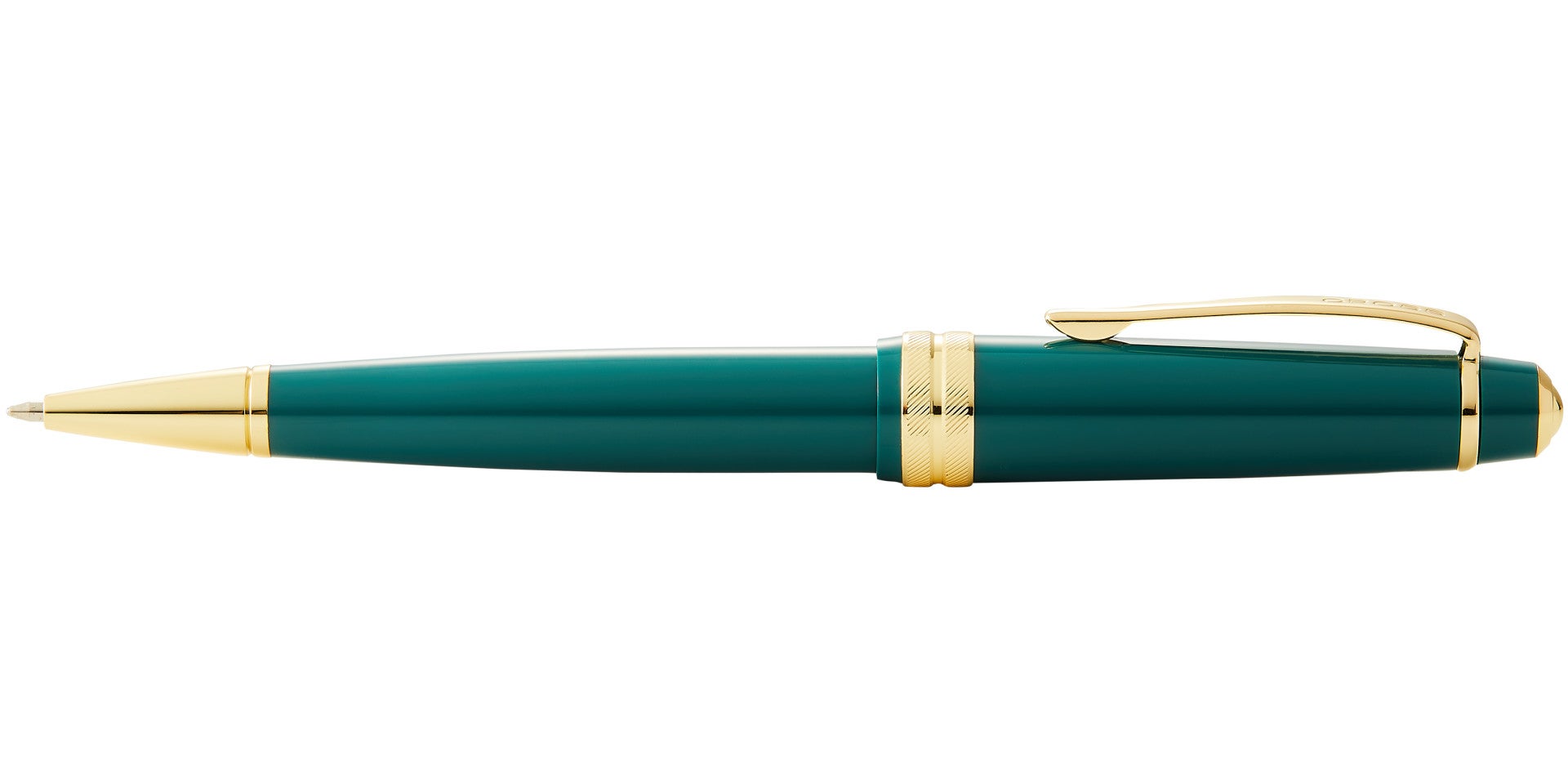 Bailey Light™ Polished Green Resin and Gold Tone Ballpoint Pen.
