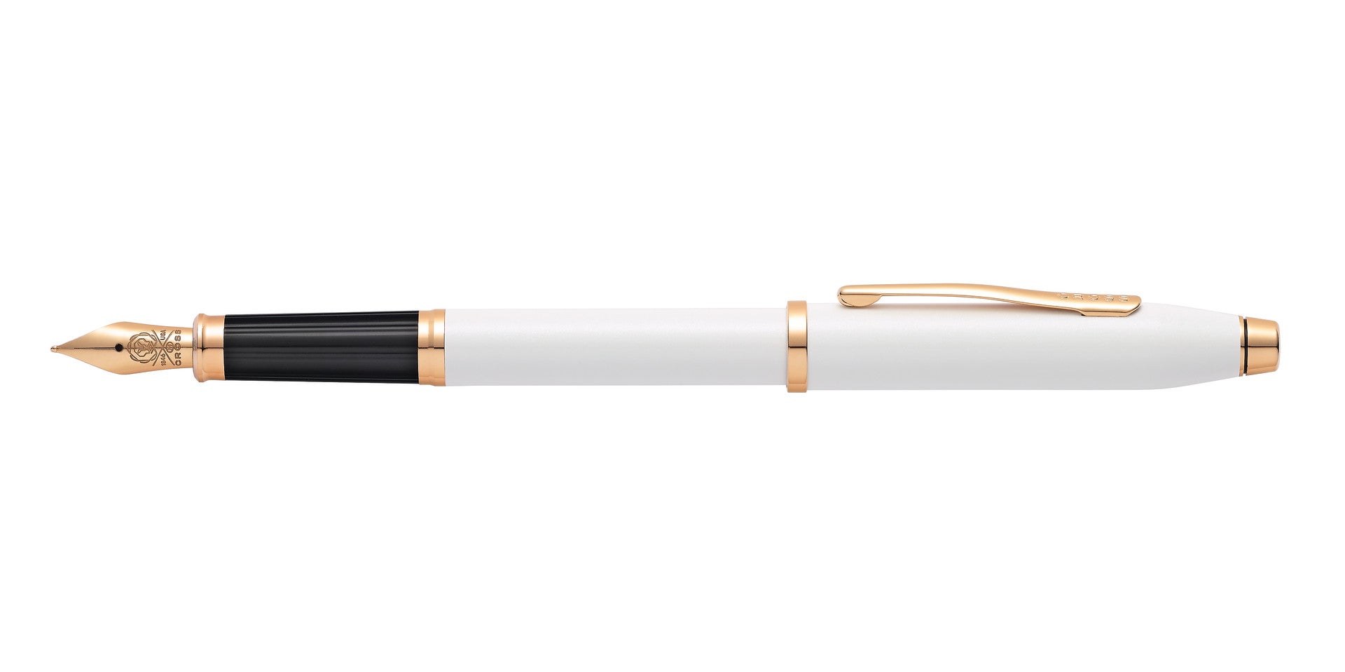 Century II Pearlescent White Lacquer Fountain Pen