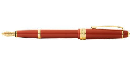 Bailey Light™ Polished Amber Resin and Gold Tone Medium Nib Fountain Pen.