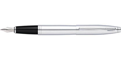 Calais™ Polished Chrome Stainless Steel Medium Nib Fountain Pen.