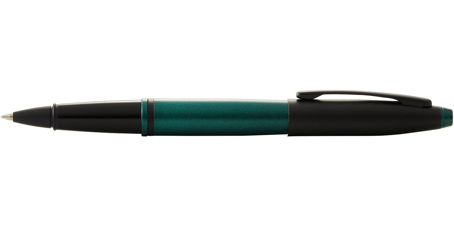 Calais™ Matte Green and Black Lacquer Rollerball Pen.