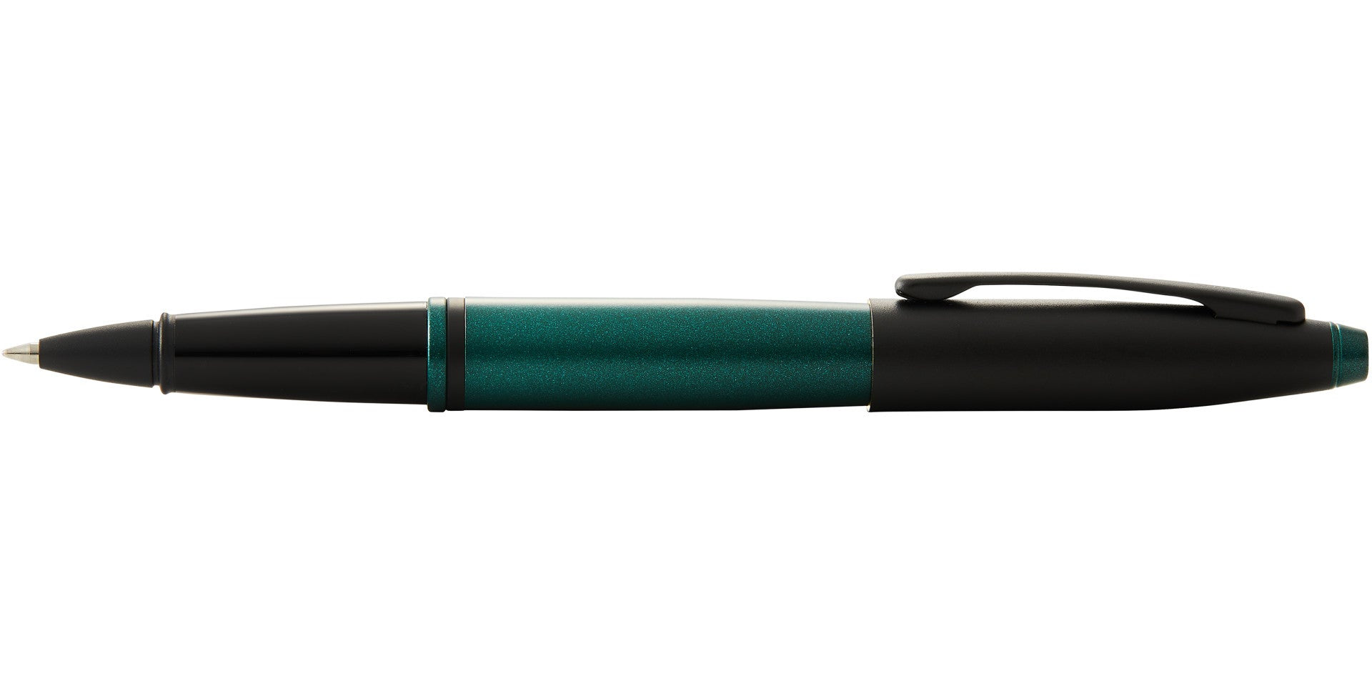 Calais™ Matte Green and Black Lacquer Rollerball Pen.