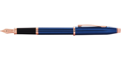 Century® II Translucent Cobalt Blue Lacquer Fine Nib Fountain Pen.