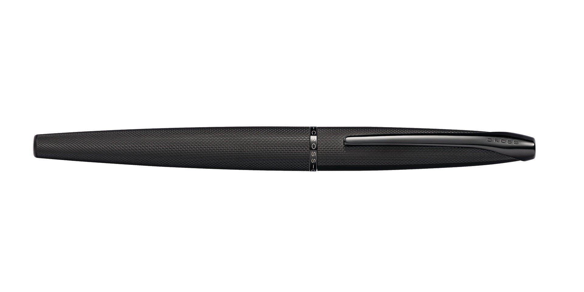 ATX® Brushed Black Stainless Steel Medium Nib Fountain Pen.