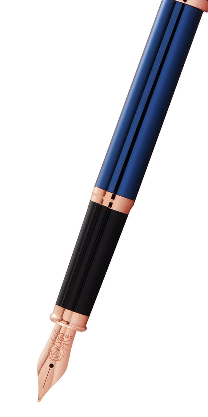 Century® II Translucent Cobalt Blue Lacquer Fine Nib Fountain Pen.