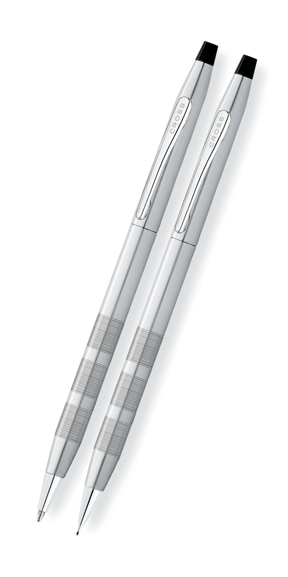 Classic Century® Satin Chrome Ballpoint Pen & 0.7MM Pencil Set.