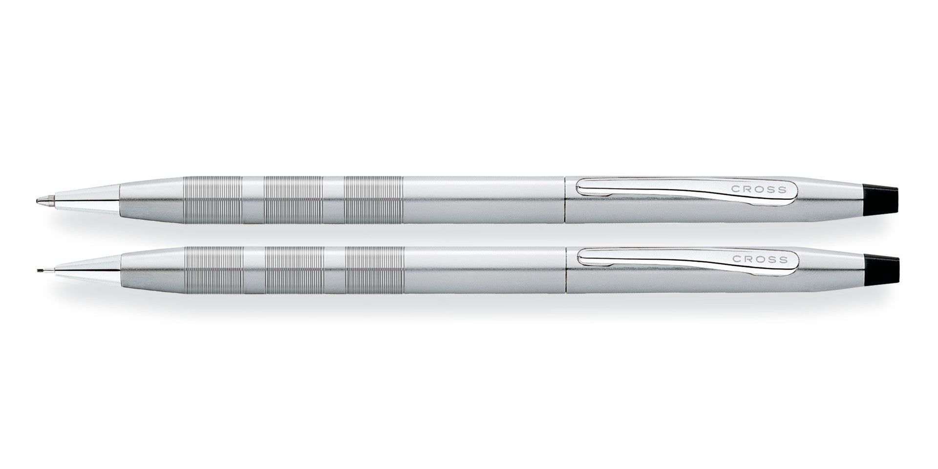 Classic Century® Satin Chrome Ballpoint Pen & 0.7MM Pencil Set.