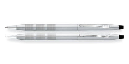 Classic Century® Satin Chrome Ballpoint Pen & 0.7MM Pencil Set.